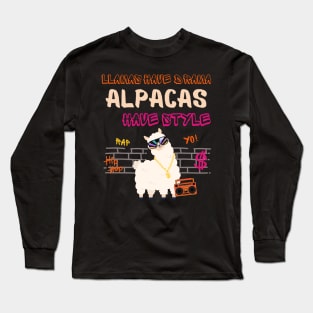 Alpacas Have Style Long Sleeve T-Shirt